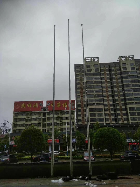 上海松江风动旗杆变径旗杆上海银行旗杆楼顶旗杆