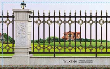 围墙护栏 - KSWL-7010别墅铝艺庭院围栏