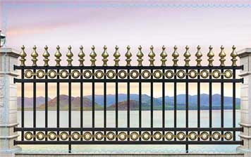 围墙护栏 - KSWL-7009别墅铝艺庭院围栏