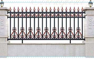 围墙护栏 - KSWL-7006别墅铝艺庭院围栏