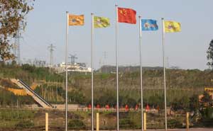 龙阵风景区旗杆案例