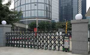 中国建筑第三工程局伸缩门案例