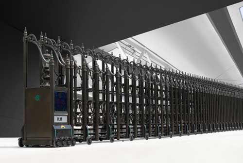 电动伸缩门-铸铝门