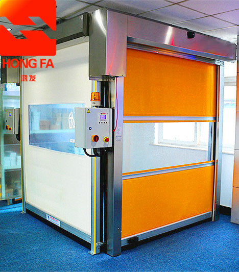 雷达感应快速卷帘门pvc防尘防虫卷帘门