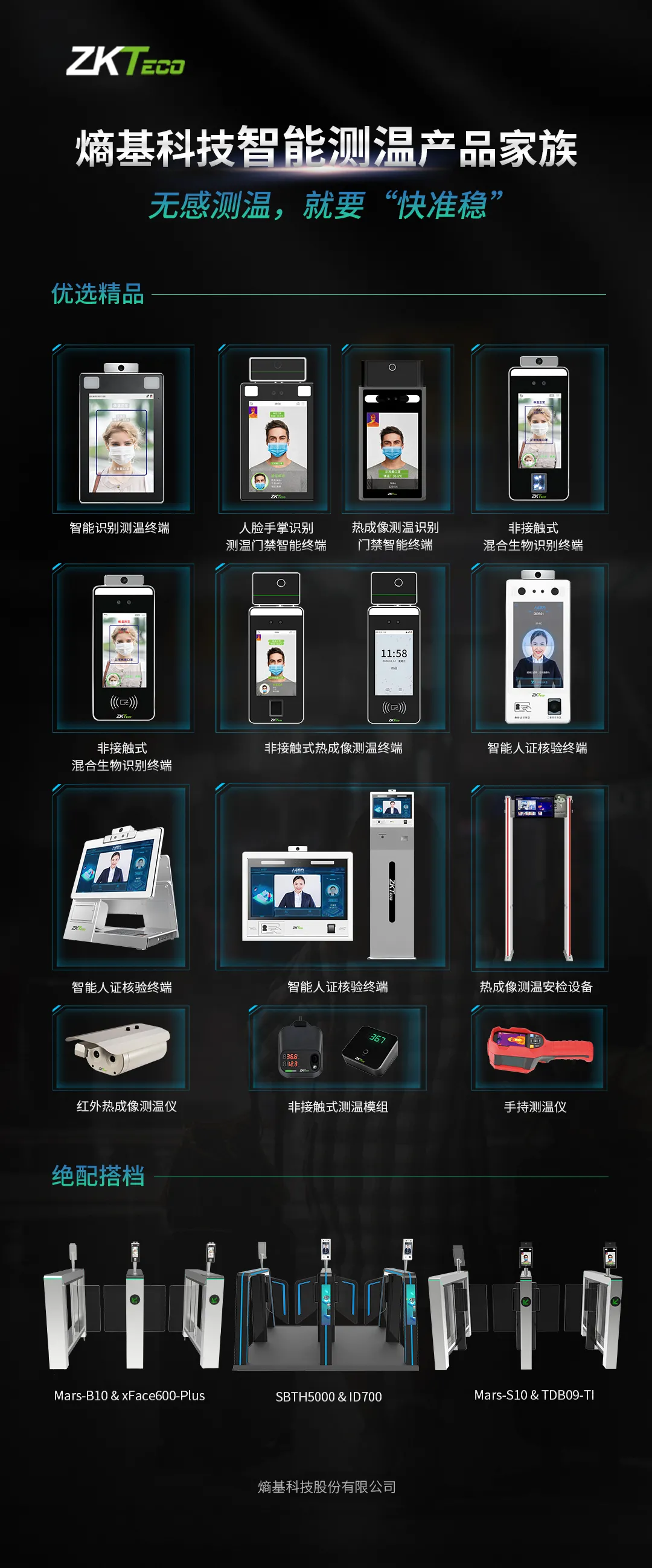 熵基科技智能测温产品家族