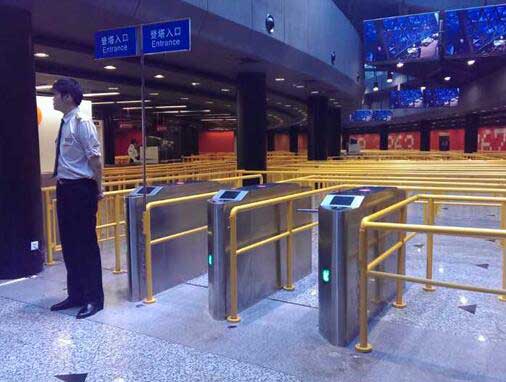 上海东方明珠电视塔三辊闸案例 - 中出网-智能出入口与停车充电门户