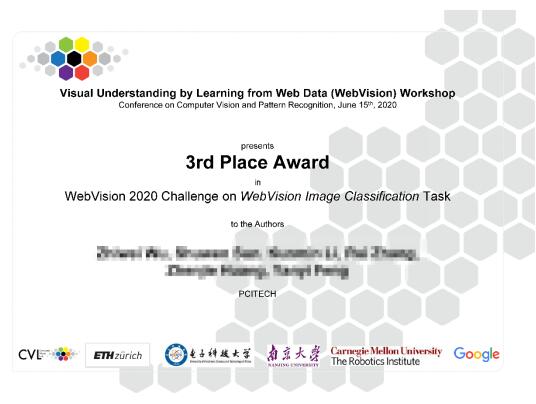 佳都科技在WebVision 2020图像分类竞赛获得全球第三名