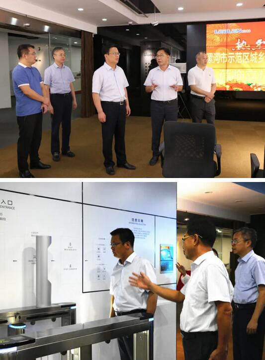 考察组首先来到立林展厅