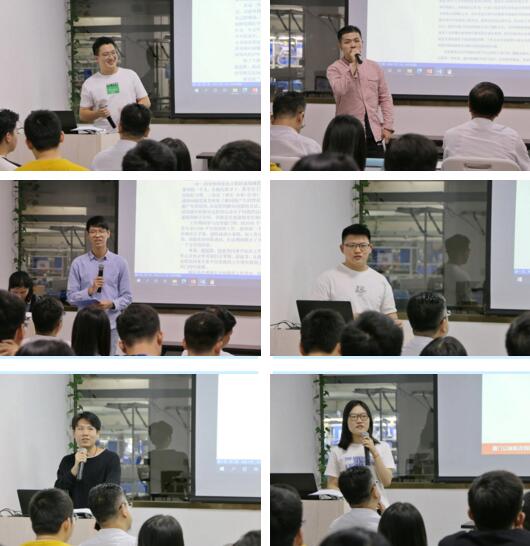 优秀新人一一上台发言