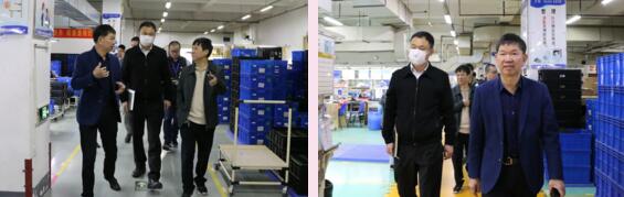 厦门市集美区副区长张达、工信局副局长王志卫领导一行到立林走访参观