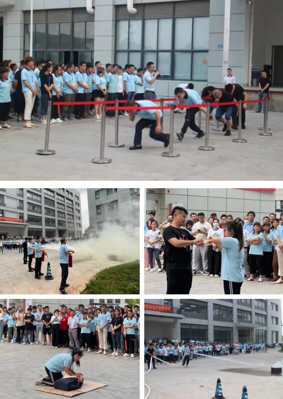 所有参演人员还学习了火场逃生疏散、人员救护、灭火器使用方法