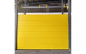 工业门 - 黄色条形工业滑升门