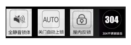 超静音专利自弹锁体