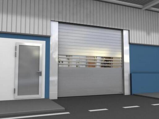 特斯拉上海工厂大批量引进了亚萨合莱高性能快速门和装卸货系统