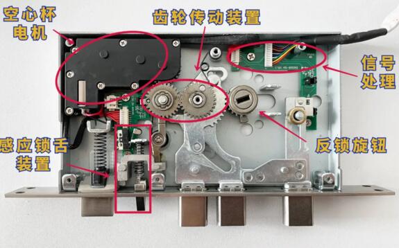 亚太天能全自动锁体内部结构非常精简