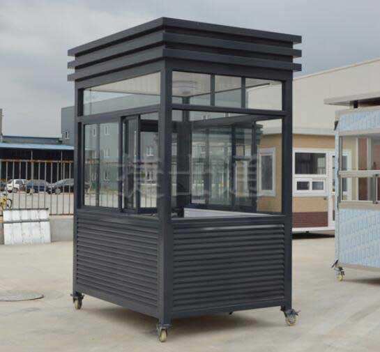 双向电镀直角停车场收费岗亭