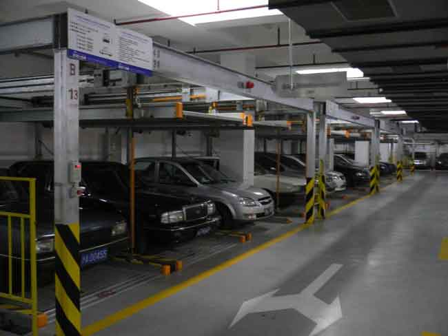 上海浦东中核大厦立体车库案例 - 中出网-智能出入口与停车充电门户